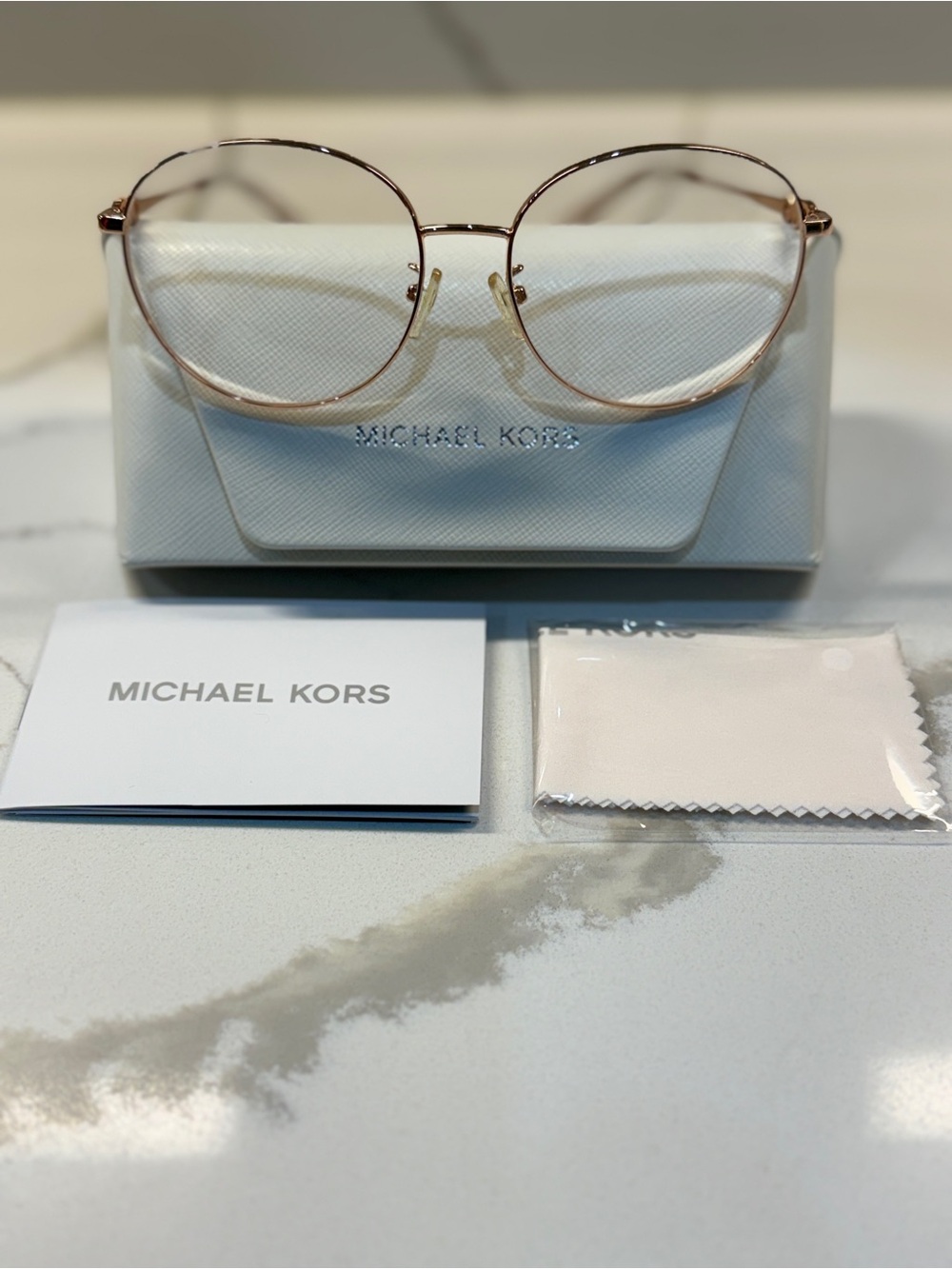Authentic Michael Kors MK3101 Kiawah Rose Gold & Pink Transparent Eyeglasses – 5